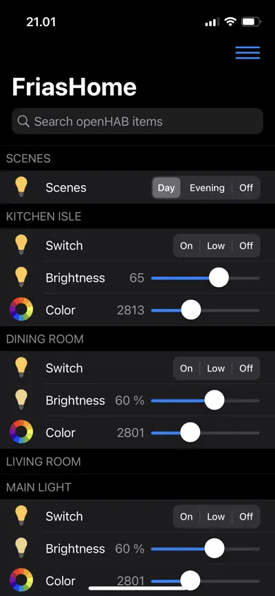 OpenHab iOS